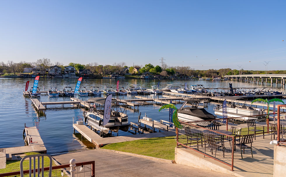 Better than a boat show boats at Boat Town on Lake LBJ
