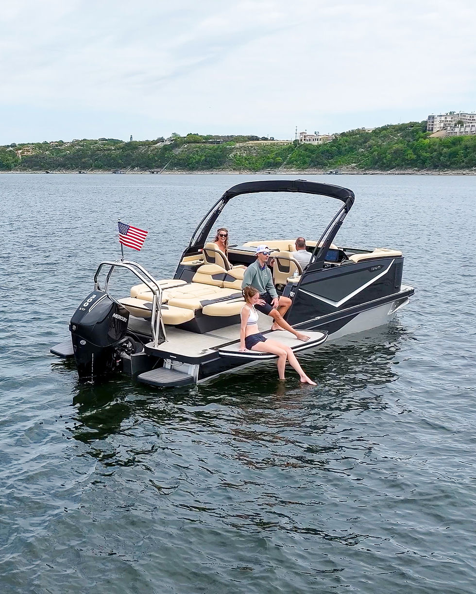 Flamingo Marine Rove 245 all new boat on Lake Travis