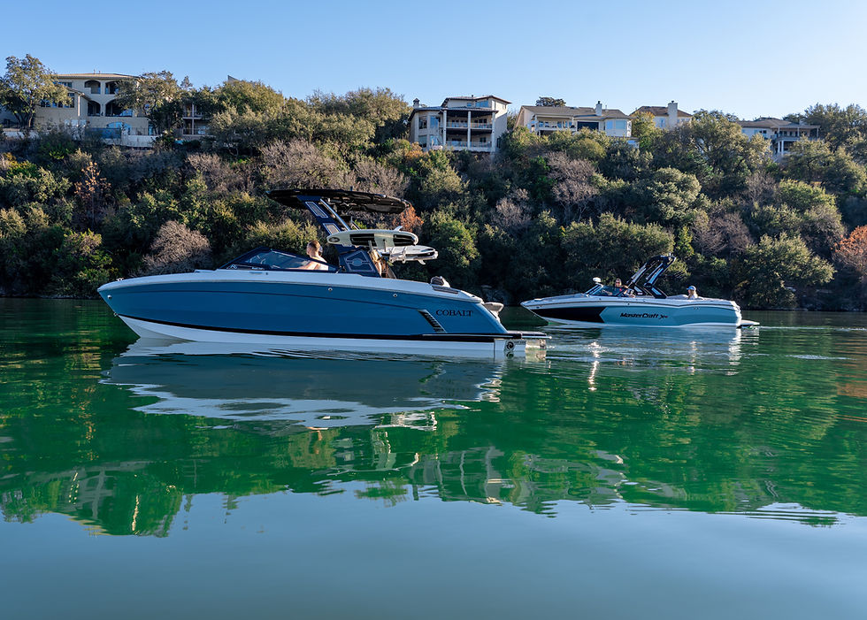 Cobalt and MasterCraft on Lake Austin