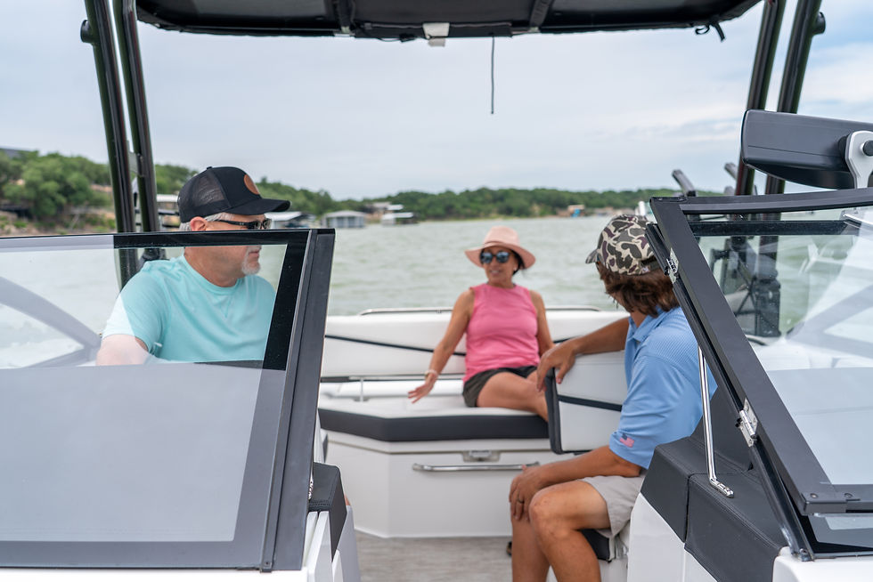 surf boat on lake brownwood