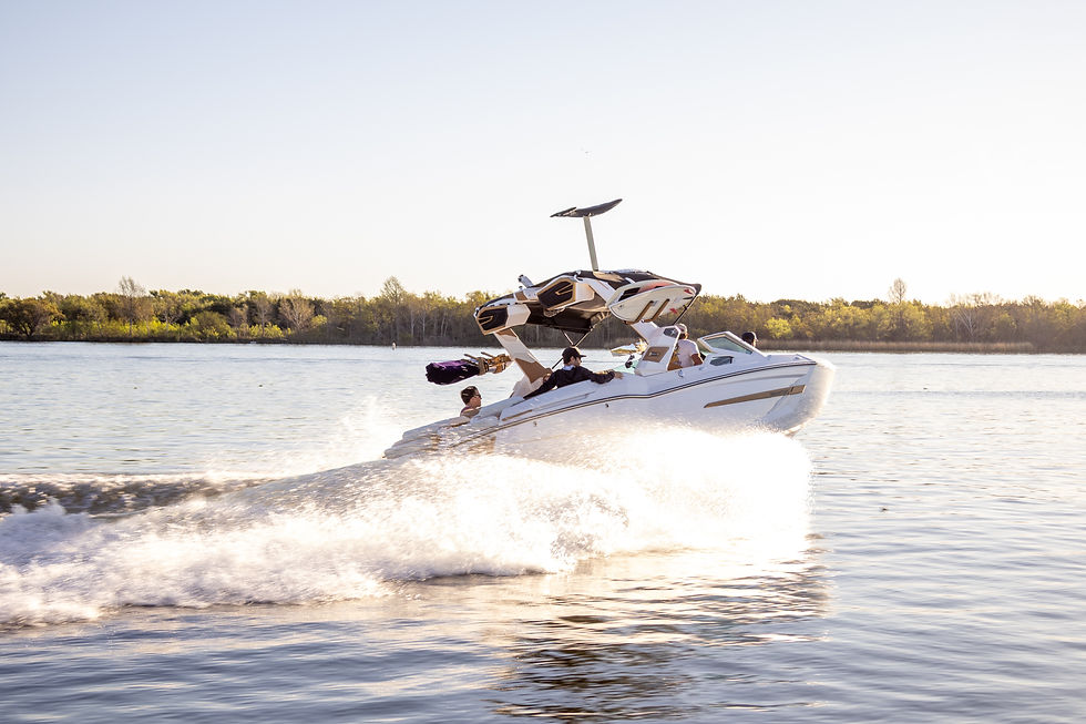 newest surf boat model lake lbj sunrise